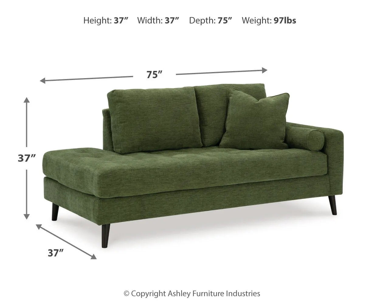 Bixler Right-Arm Facing Corner Chaise