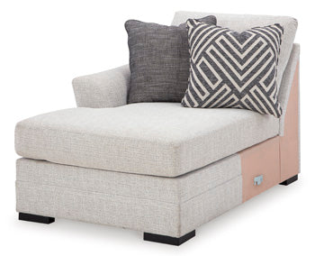 Chaise longue esquinera con brazo izquierdo Koralynn