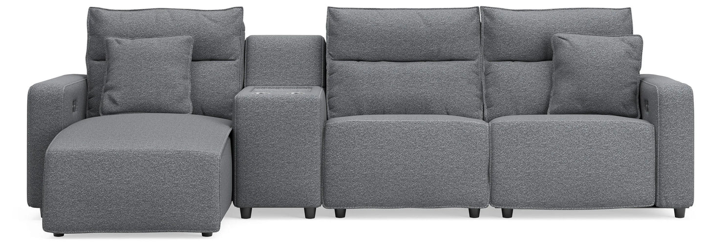 ModMax II 4-Piece Reclining Sectional with Chaise and Console