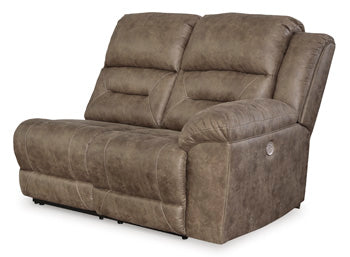 Loveseat reclinable eléctrico Ravenel con brazo derecho