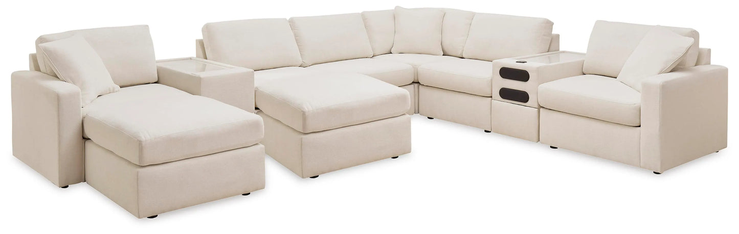 Seccional Modmax de 8 piezas y 2 otomanas