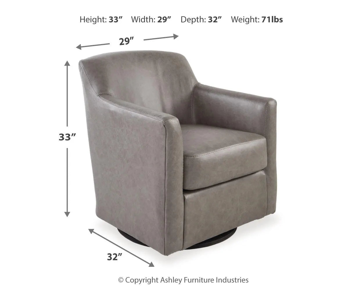 Bradney Swivel Accent Chair