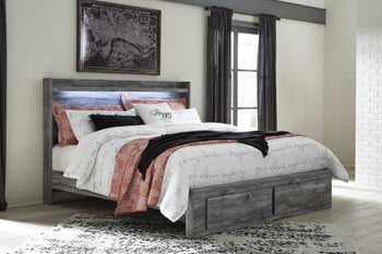 Baystorm King Panel Bed with 2 Storage Drawers