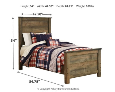 Cama individual con paneles Trinell
