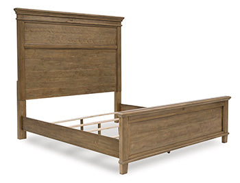 Pie de cama con paneles Mylarken King/California King y listones