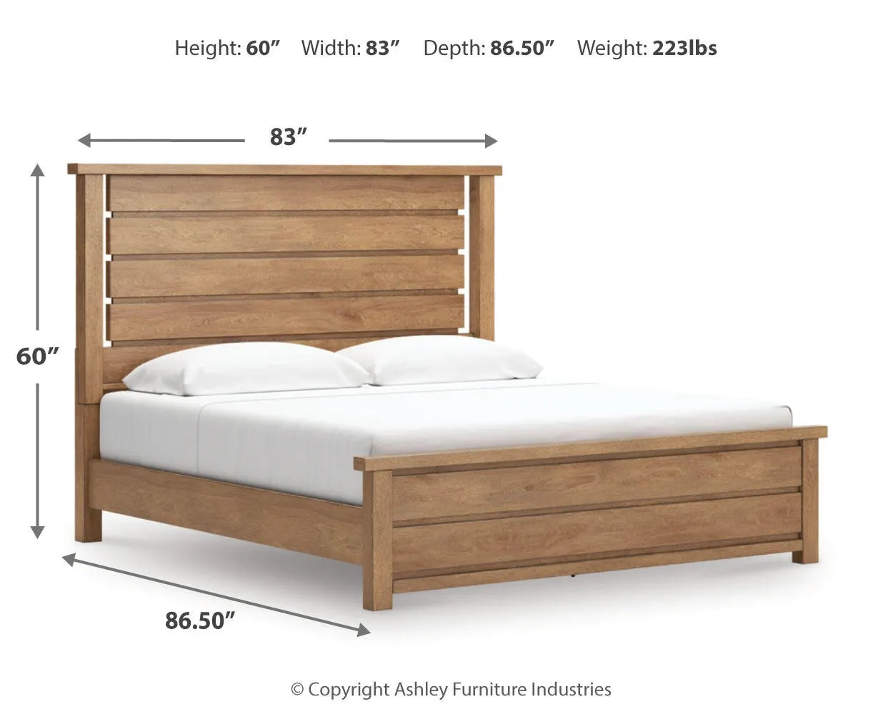Kristiland King Panel Bed