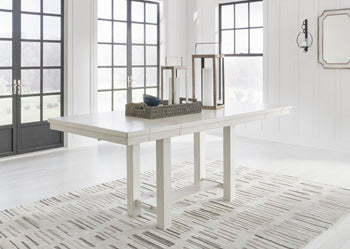 Mesa extensible de comedor Robbinsdale de altura de mostrador