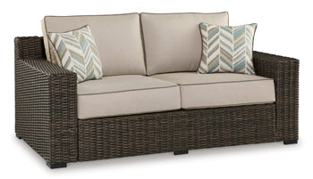 Loveseat de exterior Coastline Bay con cojín