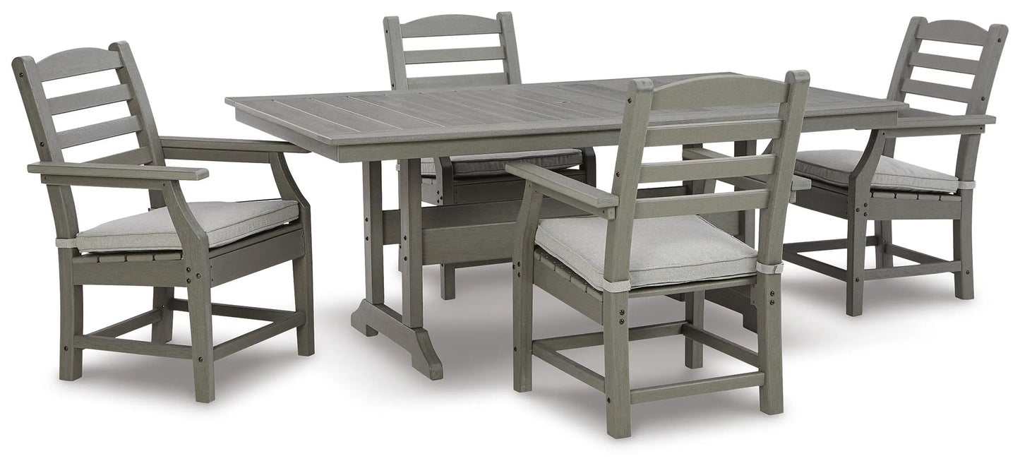 Mesa de comedor de exterior Visola con 4 sillas