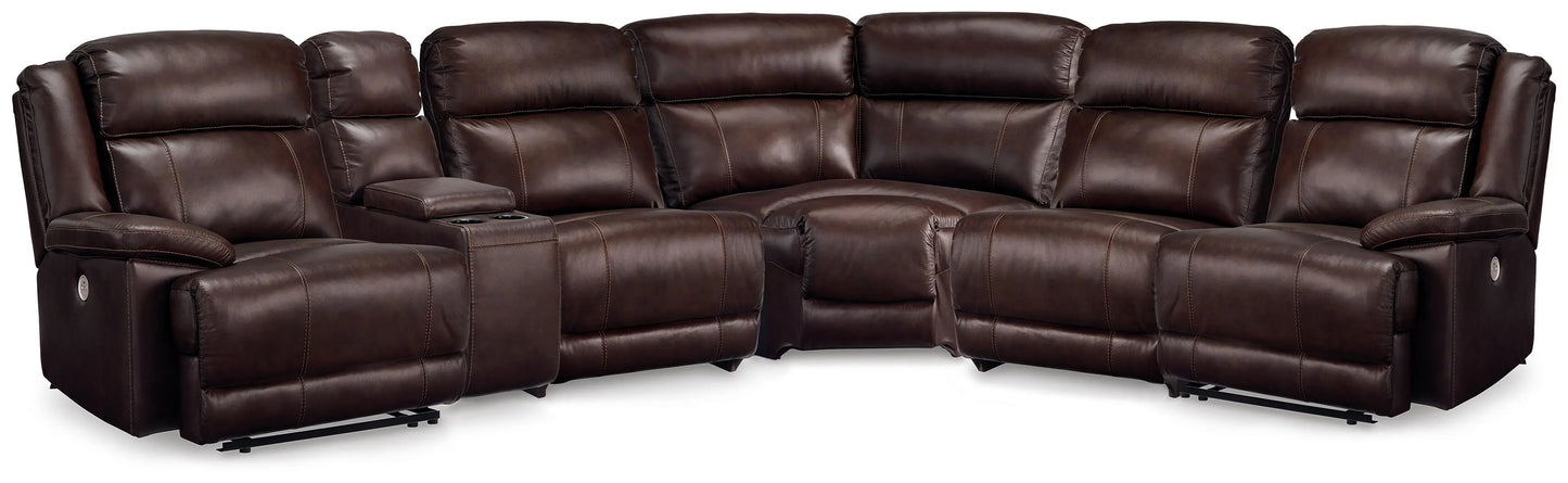 VonKurt 6-Piece Reclining Sectional with Console