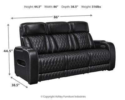 Sofá reclinable eléctrico Boyington