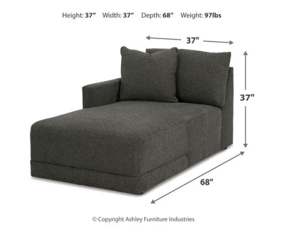 Chaise esquinera con brazo izquierdo Evey