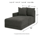 Chaise esquinera con brazo izquierdo Evey