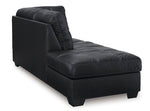 Chaise longue esquinera con brazo izquierdo de Barlin Mills