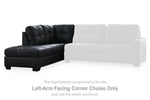 Chaise longue esquinera con brazo izquierdo de Barlin Mills