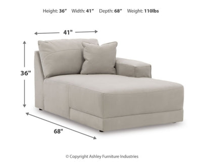 Chaise longue Gaucho de última generación con brazo derecho