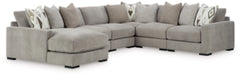 Seccional Aslan Court de 6 piezas con chaise longue