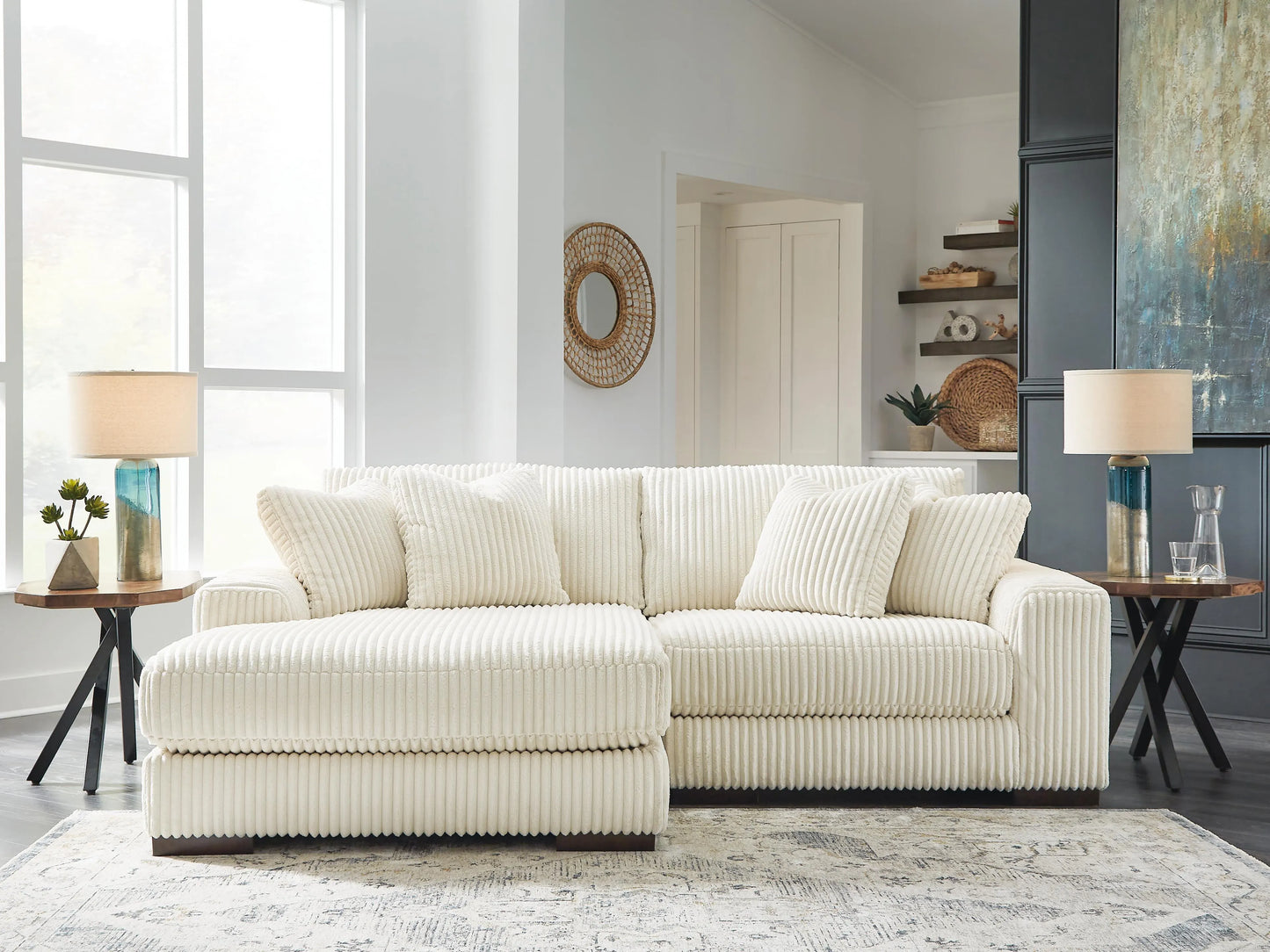 Seccional de 2 piezas Lindyn con chaise longue