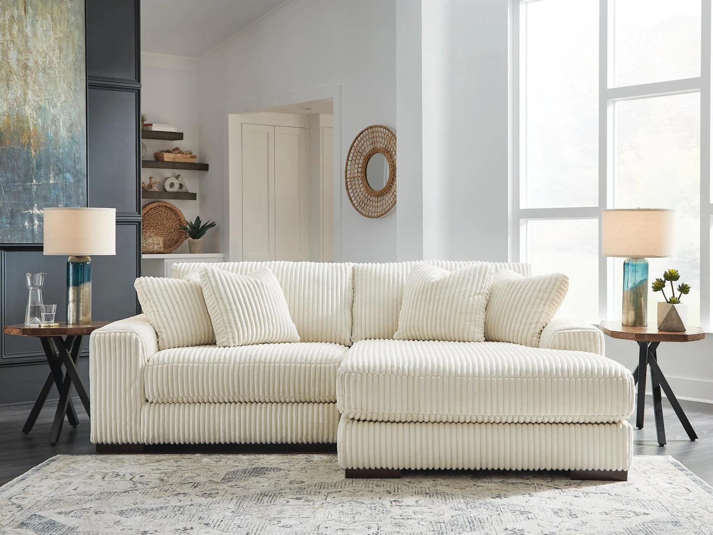 Seccional de 2 piezas Lindyn con chaise longue