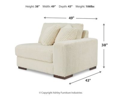 Silla de esquina Lindyn con brazo derecho