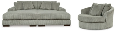 Lindyn Super Chaise con silla giratoria extragrande
