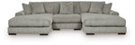 Lindyn 3-Piece Sectional with Double Chaise
