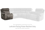 Sillón reclinable eléctrico Hoopster con brazo izquierdo