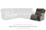 Sillón reclinable eléctrico Hoopster con brazo derecho