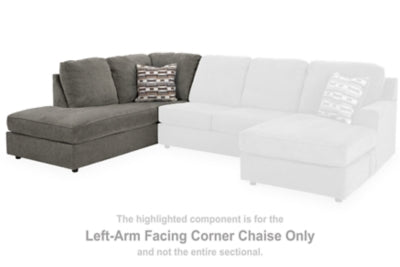 Chaise longue esquinera con brazo izquierdo de O'Phannon