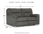 Bindura Glider Loveseat