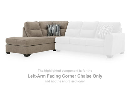 Chaise longue de esquina con brazo izquierdo Olten