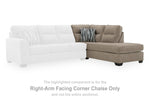 Chaise longue de esquina con brazo derecho Olten