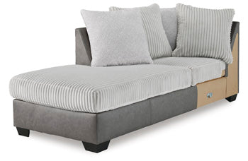 Chaise longue esquinera con brazo izquierdo Clairette Court