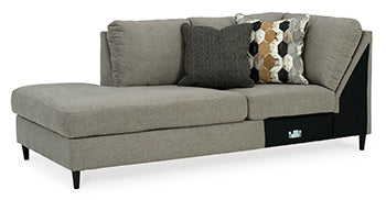 Chaise esquinera con brazo izquierdo de Santasia