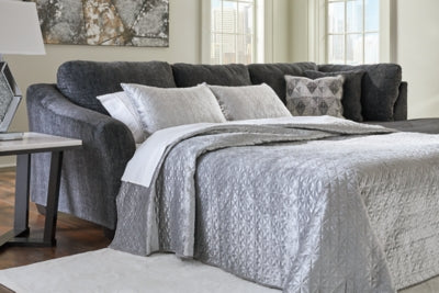 Sofá cama seccional de dos piezas Biddeford con chaise longue