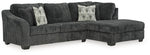 Sofá cama seccional de dos piezas Biddeford con chaise longue