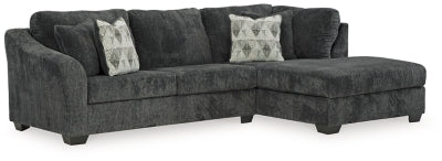 Sofá cama seccional de dos piezas Biddeford con chaise longue