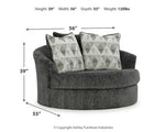 Biddeford Oversized Swivel Accent Chair