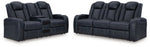 Fyne-Dyme Power Reclining Sofa and Loveseat