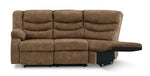 Loveseat reclinable con brazo izquierdo y media cuña Partymate