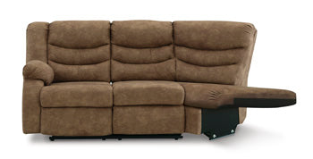 Loveseat reclinable con brazo izquierdo y media cuña Partymate