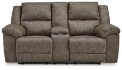 Loveseat reclinable Laresview con consola
