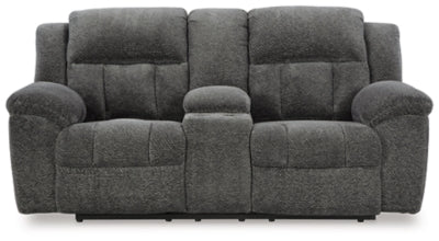 Loveseat reclinable Frohn con consola