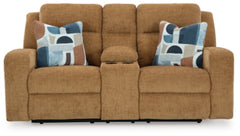 Loveseat reclinable Kanlow con consola