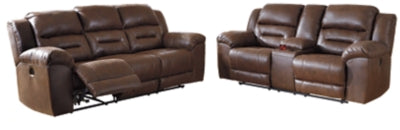 Stoneland Power Reclining Sofa and Loveseat