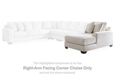 Chaise longue esquinera con brazo derecho Lerenza