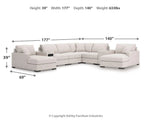 Omaha by Ashley 8-Piece Double Chaise Sectional with Audio and Storage Consoles