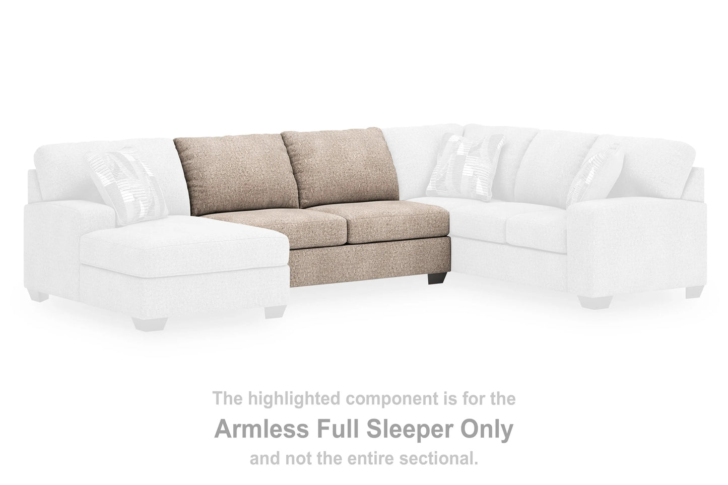 Seyler Lane - Sillón cama completo sin brazos