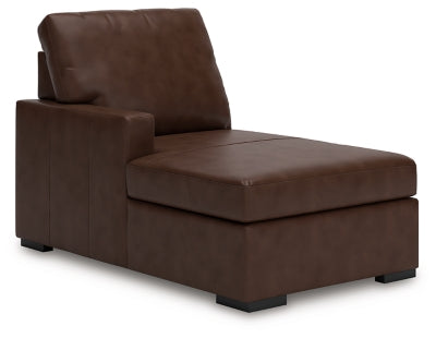 Chaise longue esquinera moderna con brazo izquierdo