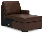 Chaise longue esquinera moderna con brazo derecho